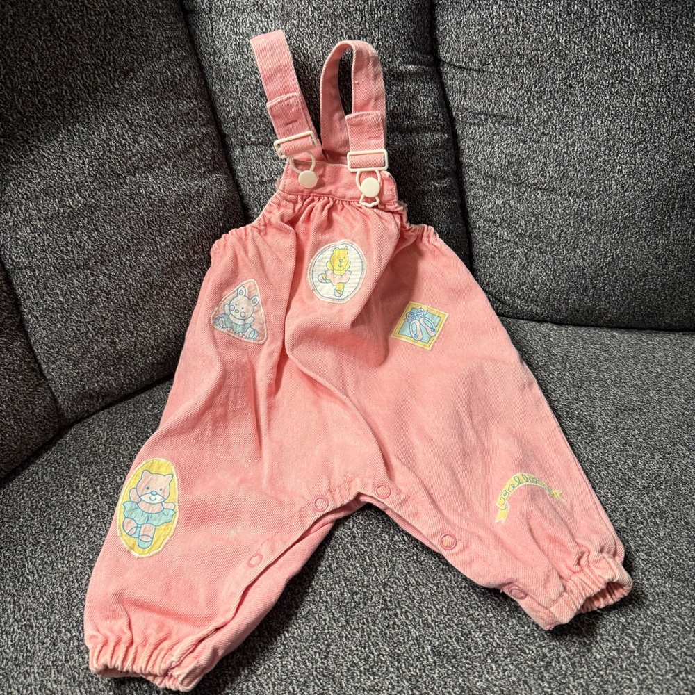 vintage children’s apparel lot of 2 one pieces size 0-6 months